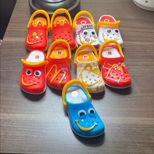 Crocs Kids Fun Clogs - Red, Blue, White